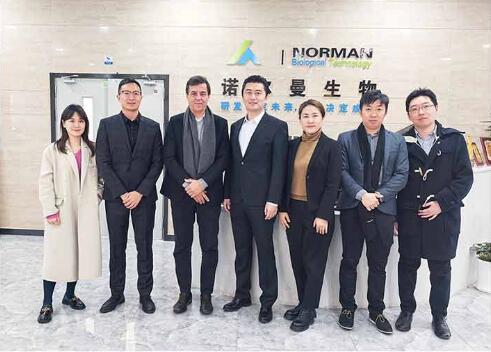 Warmly welcome Brazil customer to visit Nanjing Norman Biotech