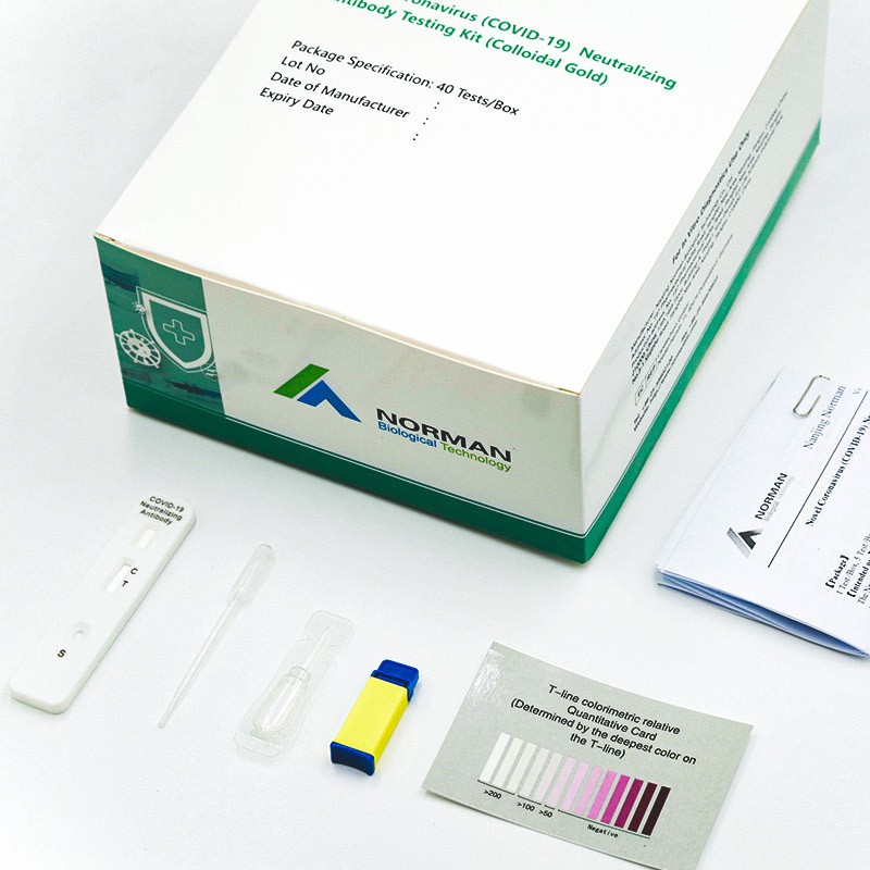 Novel Coronavirus (COVID-19) Neutralizing Antibody Testing Kit (Colloidal Gold)