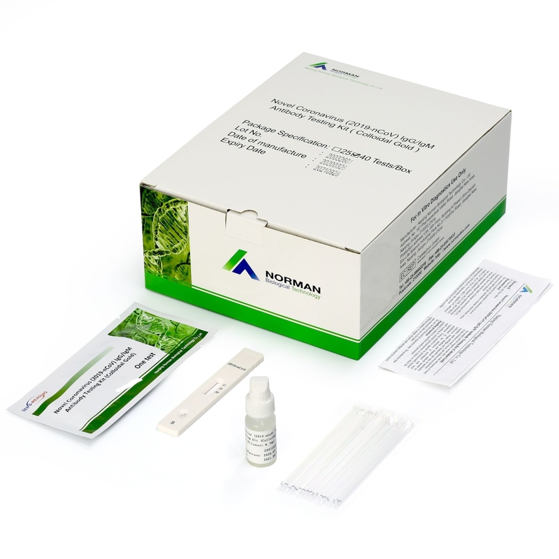Novel Coronavirus (2019-nCoV) IgGIgM Antibody Testing Kit (Colloidal Gold)