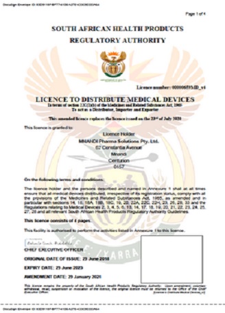  South Africa Distribution License 